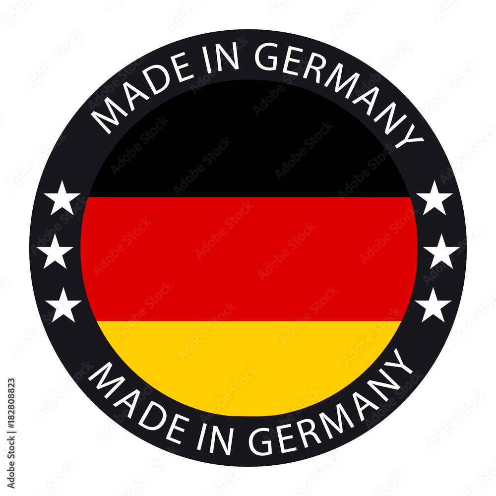 Fototapeta premium Made In Germany Button