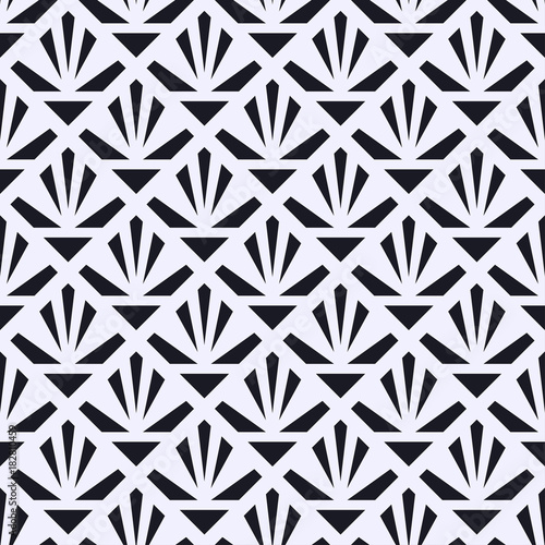 Vintage seamless art deco pattern. Template for design. Vector illustration