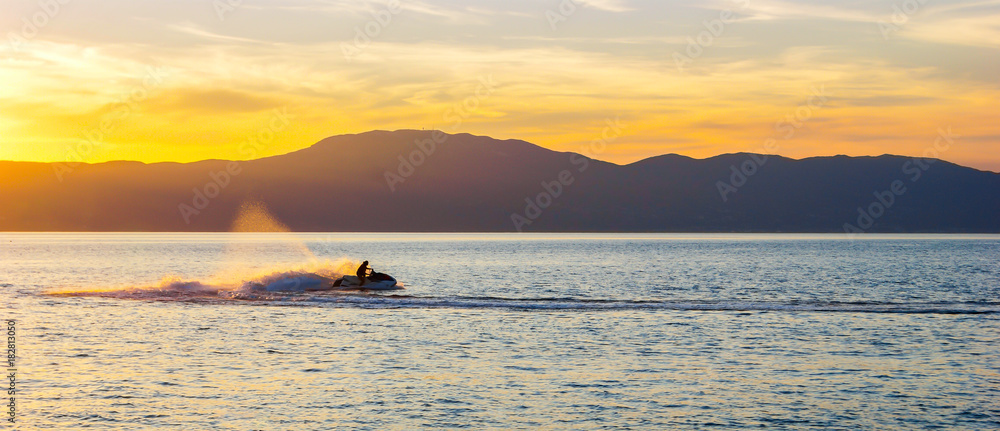 ride a water scooter to the sea for rent
