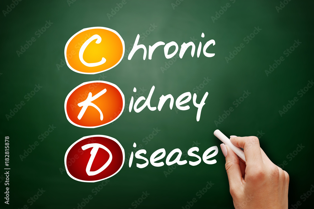 CKD - Chronic Kidney Disease, acronym health concept on blackboard Stock  Photo | Adobe Stock