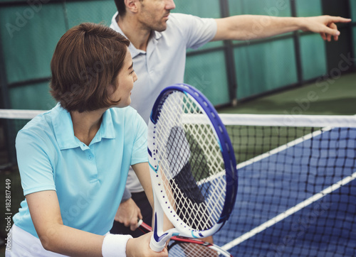 Tennis Training Coaching Exercise Athlete Active Concept