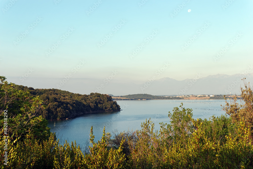 Diane lake in eastern coast of Corsica