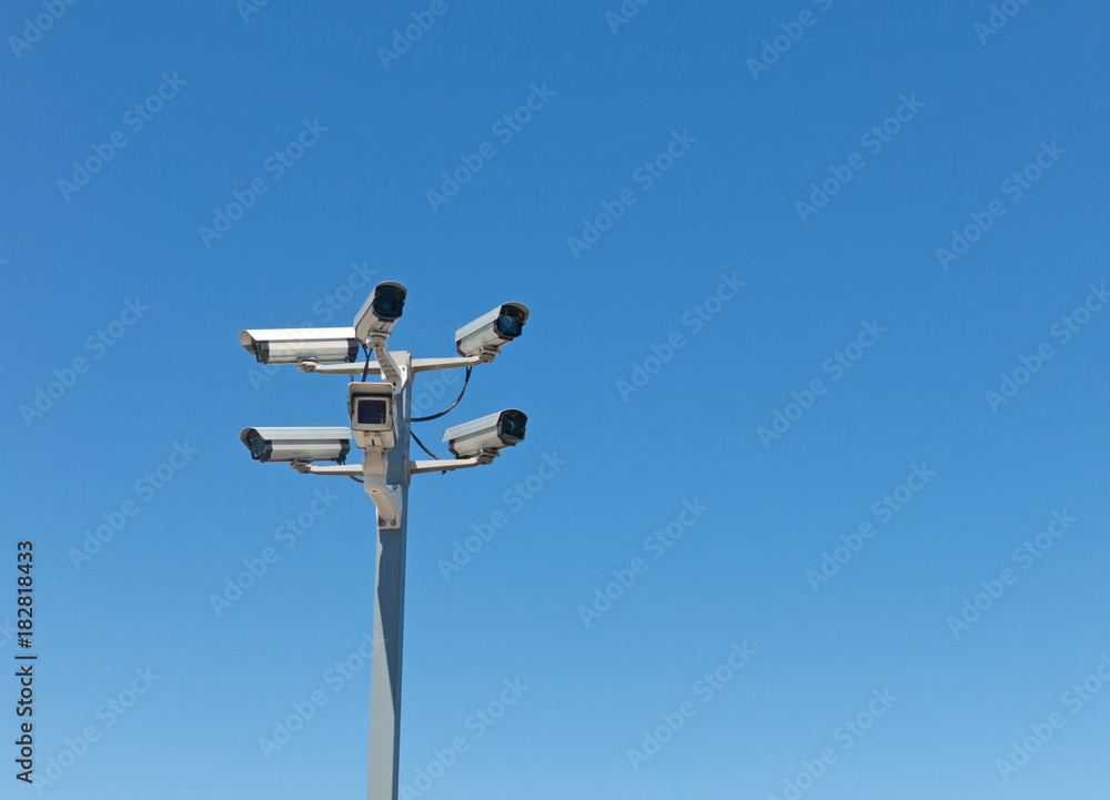 Image with various video surveillance cameras Image with various video surveillance cameras
