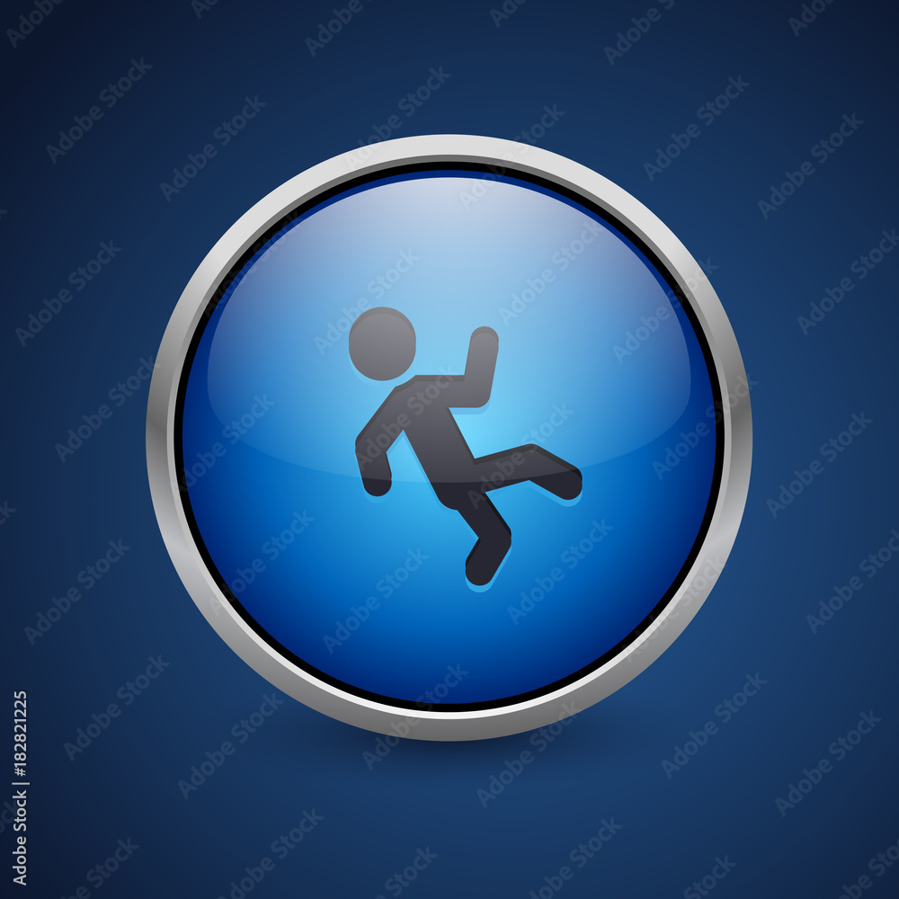 Push Button - Dark Blue Web Icon Push Button - Dark Blue Web Icon