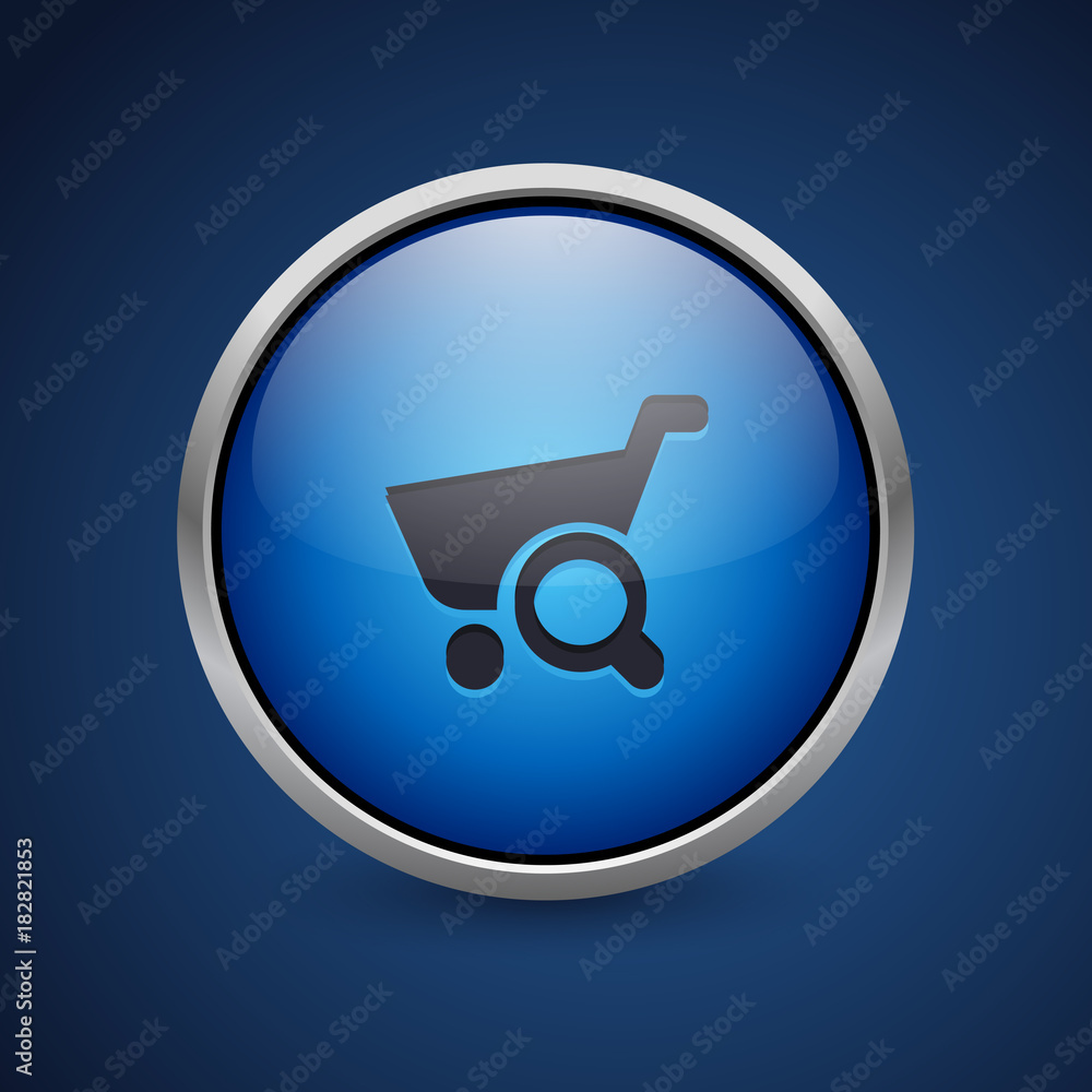 Push Button - Dark Blue Web Icon Push Button - Dark Blue Web Icon