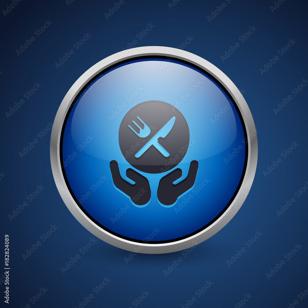 Push Button - Dark Blue Web Icon Push Button - Dark Blue Web Icon