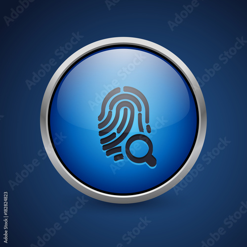 Push Button - Dark Blue Web Icon