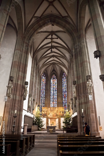The interior of the chapel of the virgin Mary in Wurzburg  Bavaria  Bavaria  Germany