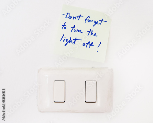 Electric light switch photo