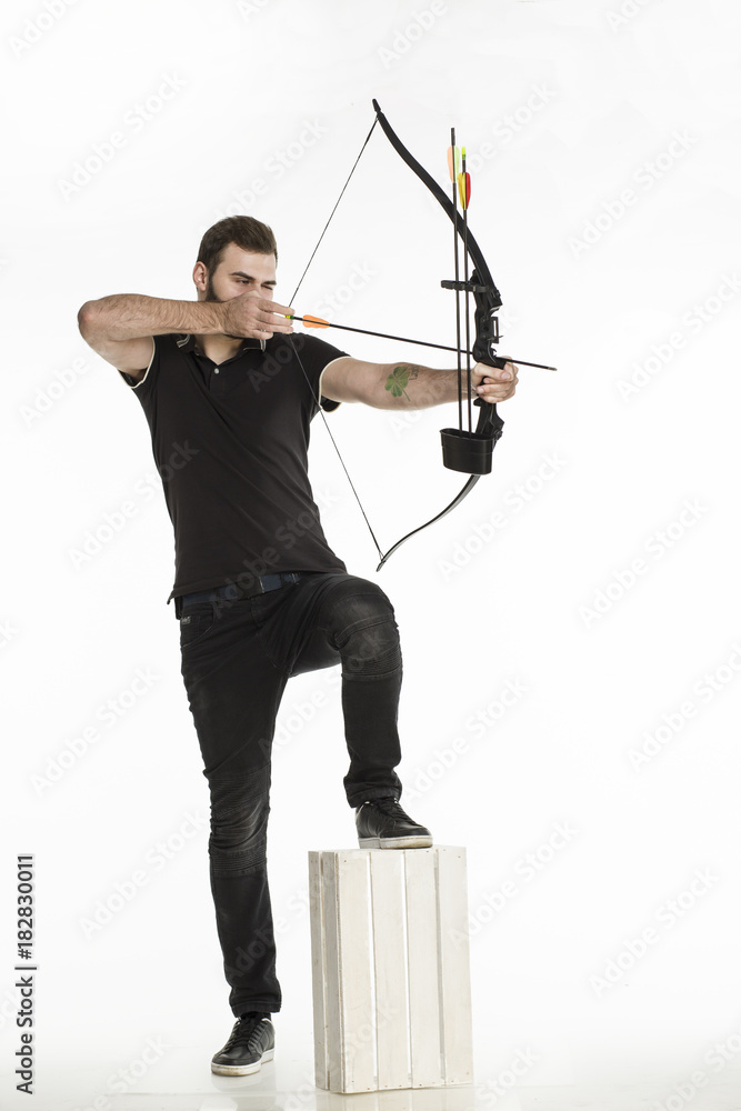 Obraz premium Archer background isolated