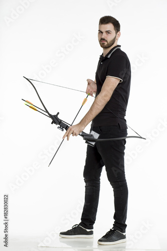 Obraz na płótnie Archer background isolated w salonie