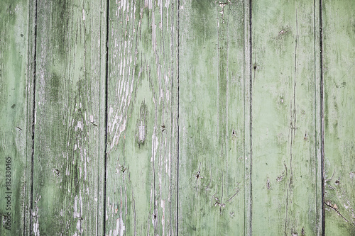 Arrière plan bois peinture verte usée