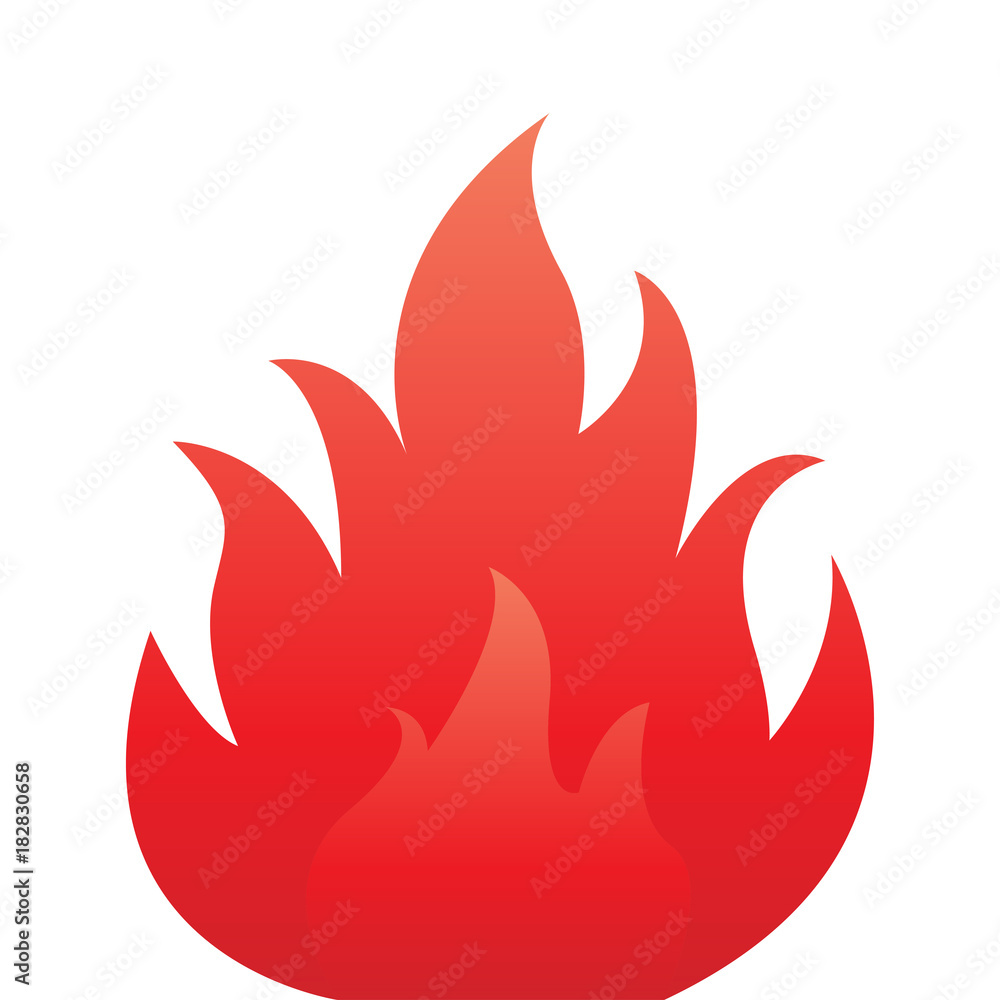 Fire flame isolated on white background. Vector illustration. Fire flame isolated on white background. Vector illustration.