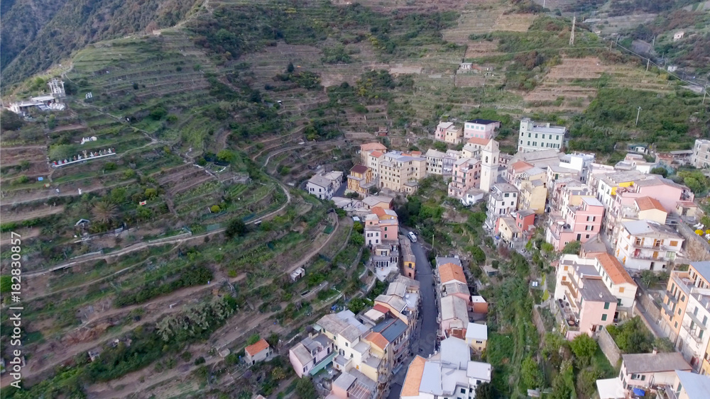 Fototapeta premium Homes of Manarola, Five Lands, Italy