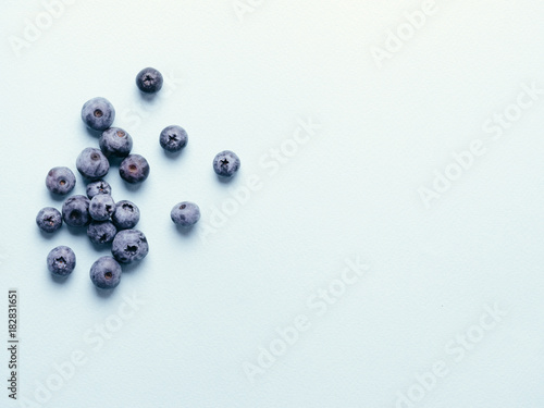 Blueberry background copy space