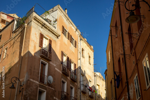 Architecture of Cagliari in Sardinia. Very popular place to visit in Italy