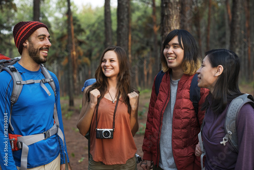 Campers on an adventure