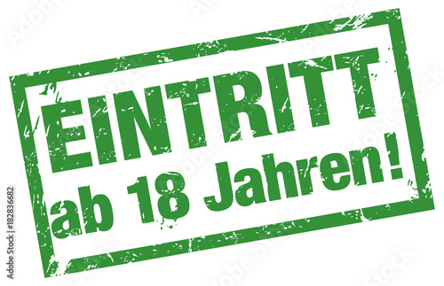 Eintritt ab 18 Jahren