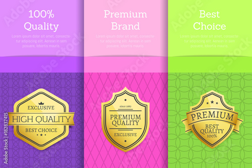 100 Quality Premium Brand Choice Set of Posters