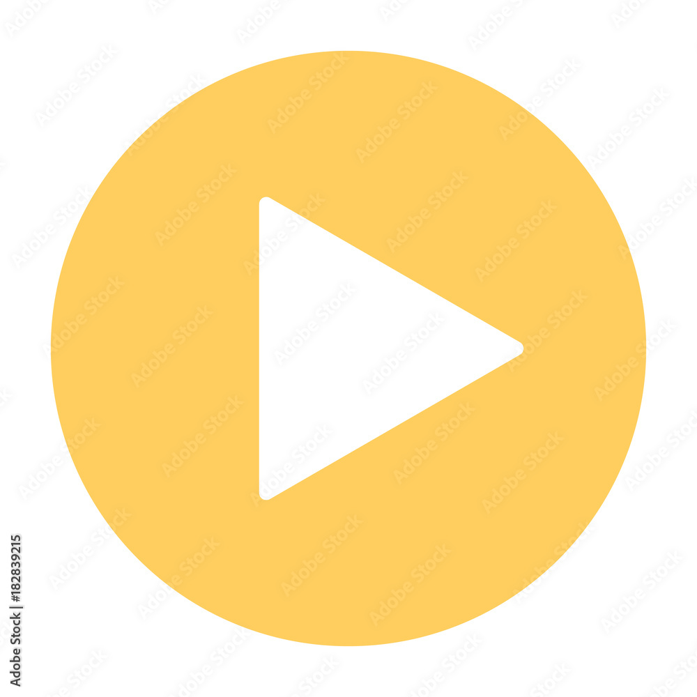Play button silhouette icon. Vector illustration Play button silhouette icon. Vector illustration