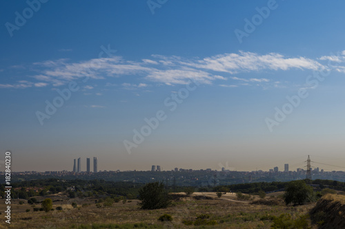 Vista de la contaminación sobre Madrid