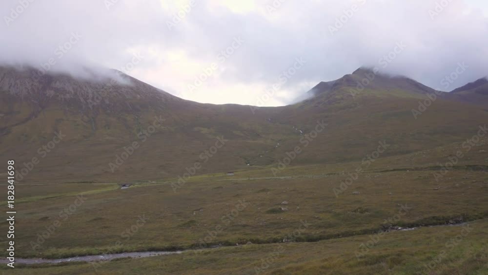 Wind and Clouds in Glen Coe Valleys in Scotland in Autumn Wind and Clouds in Glen Coe Valleys in Scotland in Autumn