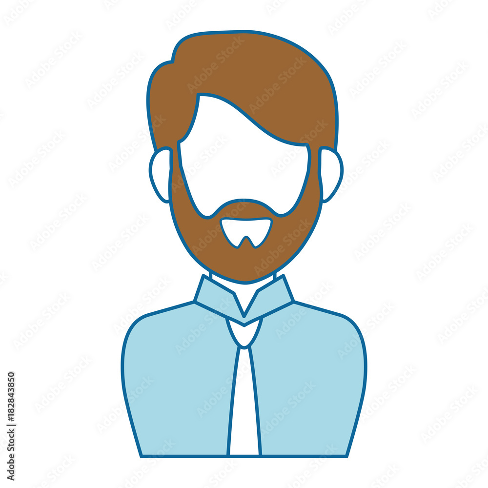 elegant businessman avatar character vector illustration design