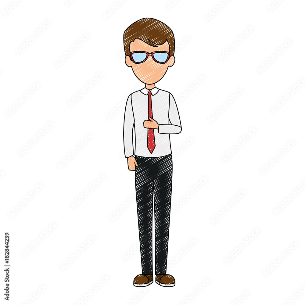 elegant businessman avatar character vector illustration design elegant businessman avatar character vector illustration design