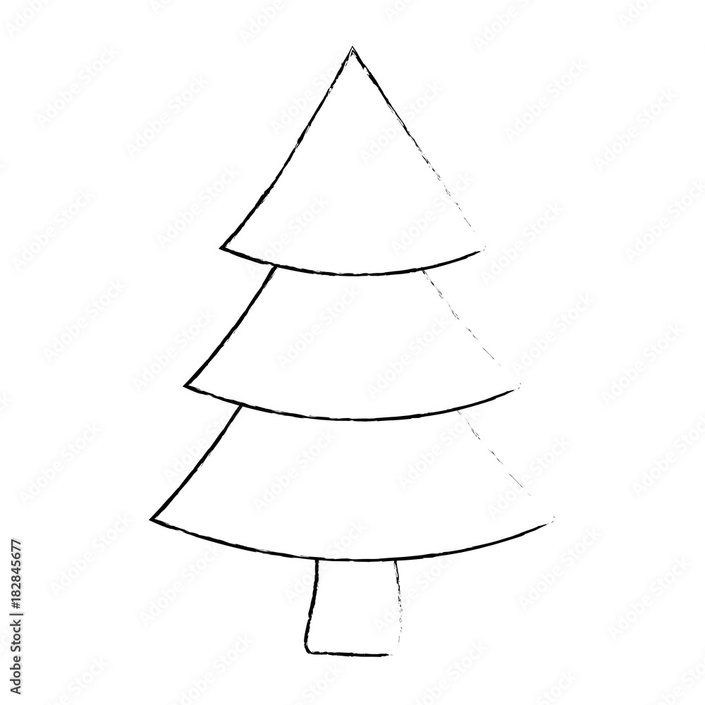 christmas tree isolated icon vector illustration design christmas tree isolated icon vector illustration design