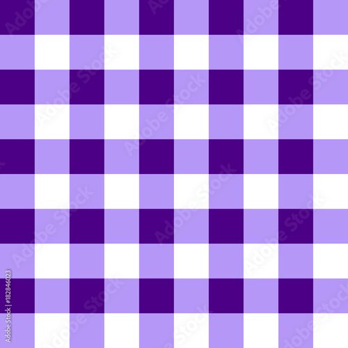 Seamless pattern of purple and white cells. Stylish wallpaper of purple and white cells. For design, textiles, packaging and printing. Vector.