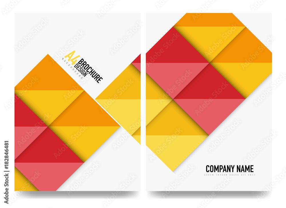 Square business a4 brochure cover design, flyer, annual report Square business a4 brochure cover design, flyer, annual report