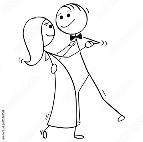 Man and Woman Dancing, Ballroom Dancers