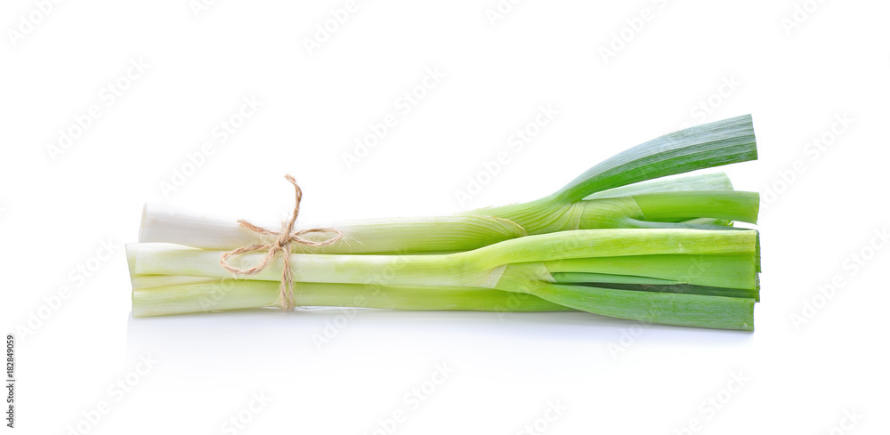 Japanese onion on white background Japanese onion on white background