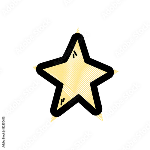 grated shiny star decoration design
