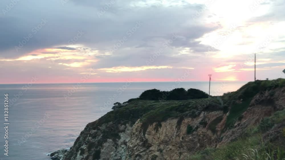 Big Sur coastline near Bixby Bridge at sunset Big Sur coastline near Bixby Bridge at sunset