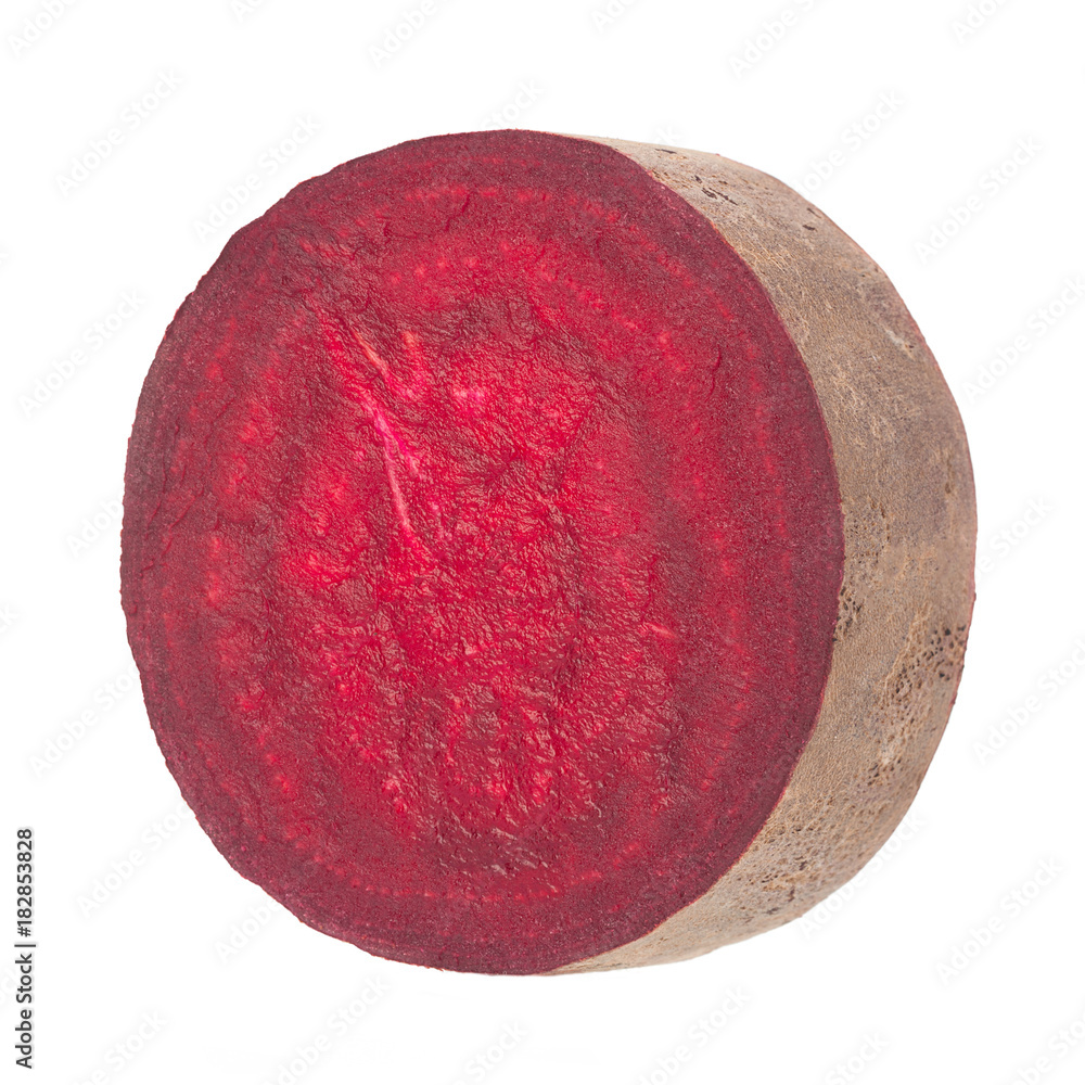 Long beet root vegetable on white Long beet root vegetable on white