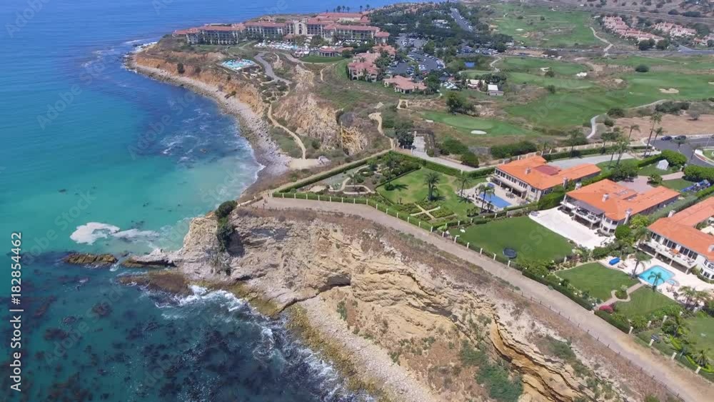 Rancho Palos Verdes coastline aerial view, California Rancho Palos Verdes coastline aerial view, California