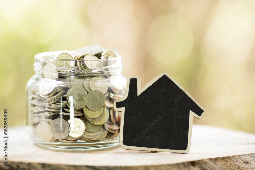 Save Money and House Concept Save Money and House Concept