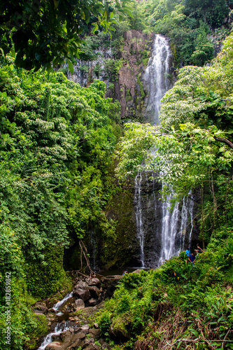 Wasserfall nahe Hana auf Maui  Hawaii  USA.