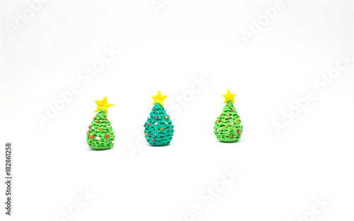 plasticine xmas tree star
