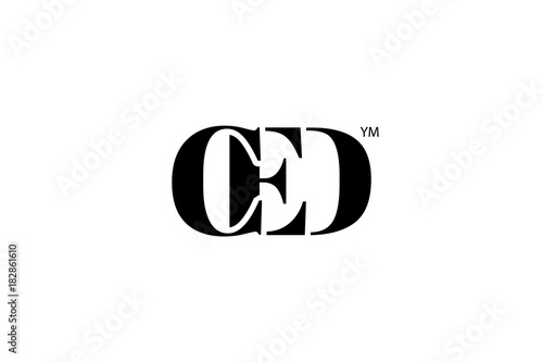 CED Logo Branding Letter. Vector graphic design. Useful as app icon, alphabet combination, clip-art, and etc.
