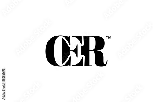 CER Logo Branding Letter. Vector graphic design. Useful as app icon, alphabet combination, clip-art, and etc.