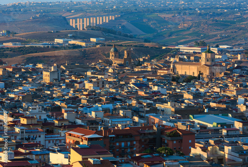 Evening Alcamo town, Sicily, Italy