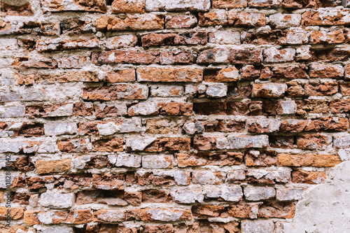 old rustic brick wall texture background