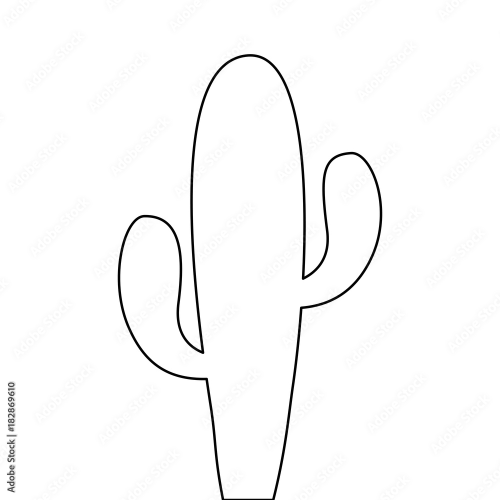 cactus plant desert succulent botanical vector illustration cactus plant desert succulent botanical vector illustration