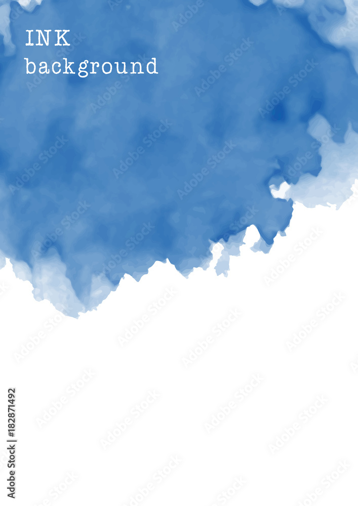 Obraz premium Blue ink abstract background design.