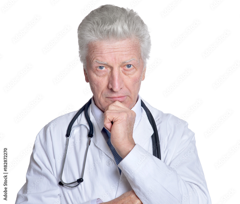 male doctor with stethoscope male doctor with stethoscope