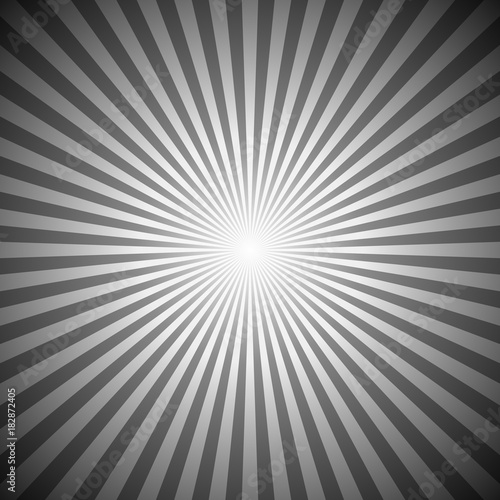 Geometrical abstract sun burst background - gradient sunlight vector graphic from radial stripes