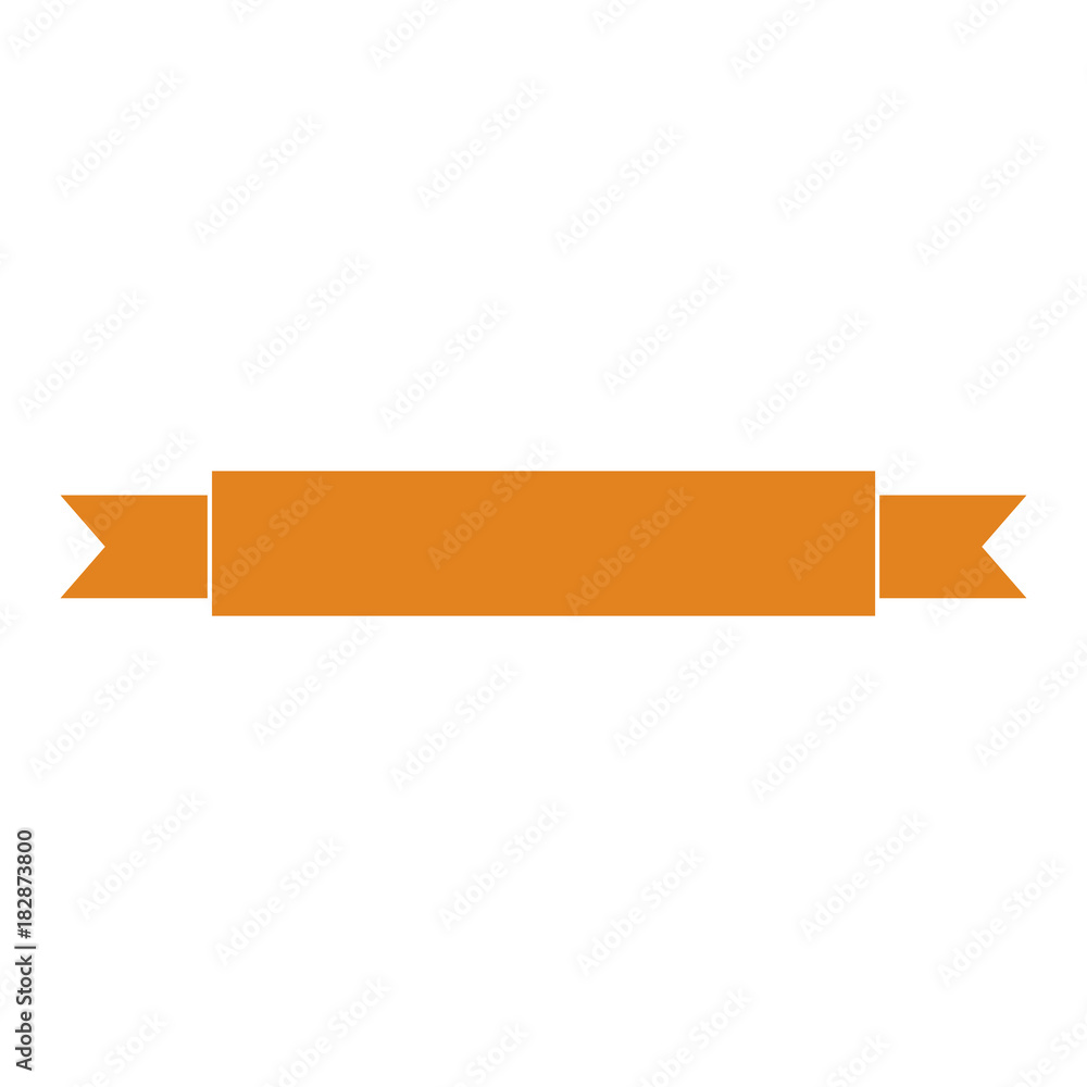 Isolated empty ribbon Isolated empty ribbon