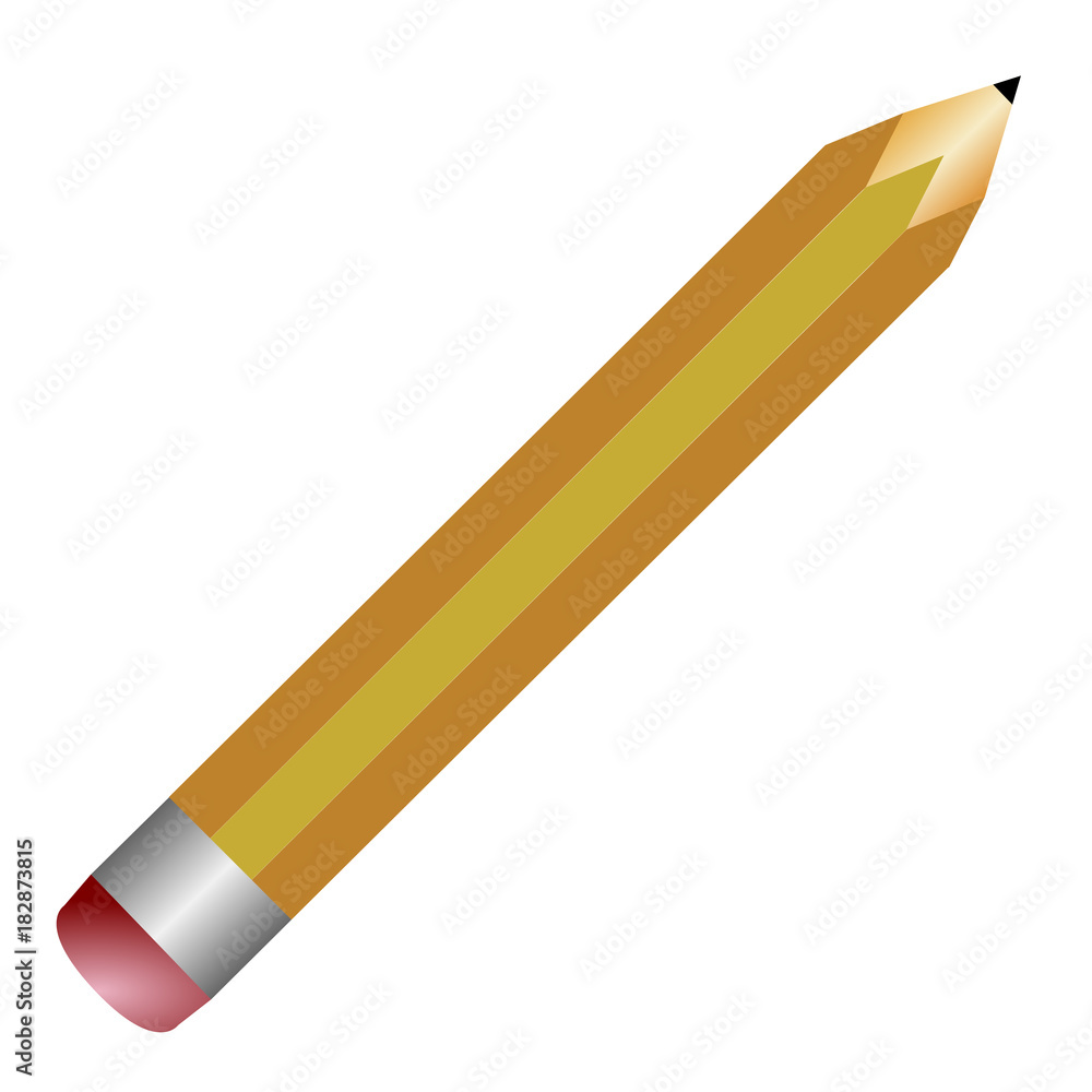 Isolated pencil illustration
